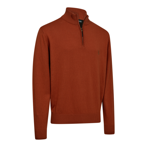 Sweter-Deerhunter-Harrington-12-zip-8119-Oak-Rust-Melange.png