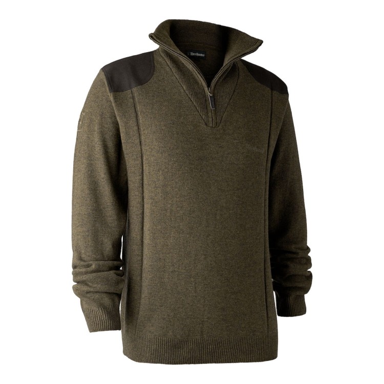 Sweter-Deerhunter-Sheffield-zip-neck-8637-Cypress.jpg
